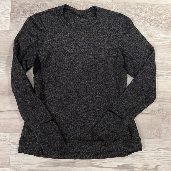 lululemon athletica Sweaters - Dark Gray Lululemon Crewneck Pullover Sweatshirt Zipper Pocket Thumbholes